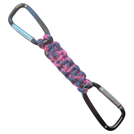 Double Carabiner Urban Pink Keychain